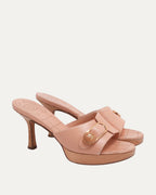 Clasp Heeled Sandal