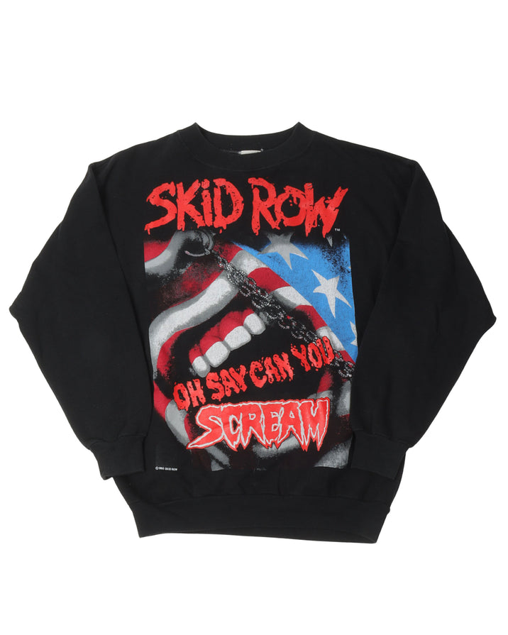 Skid Row 91/92 No Fuckin' Frills Tour Crewneck Sweatshirt