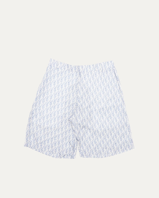 Oblique Monogram Silk Shorts