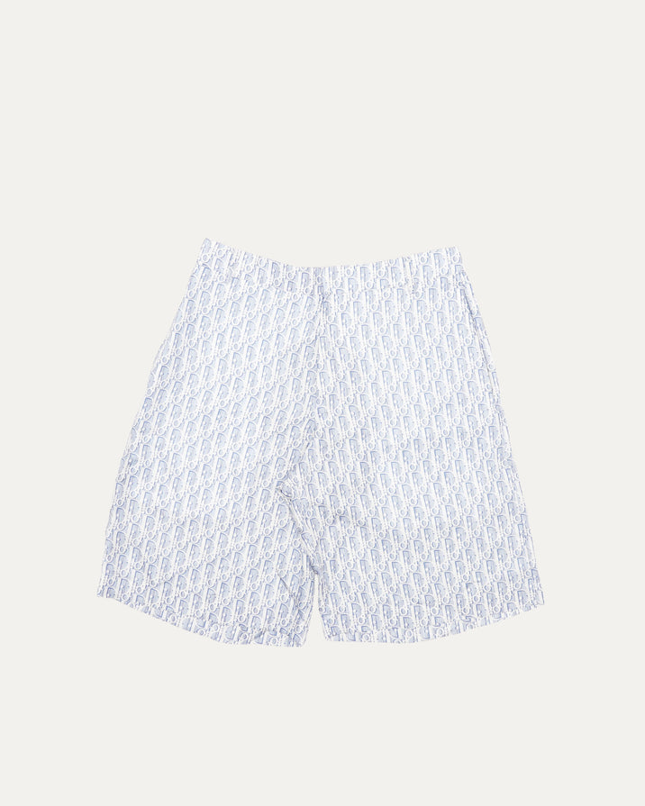 Oblique Monogram Silk Shorts