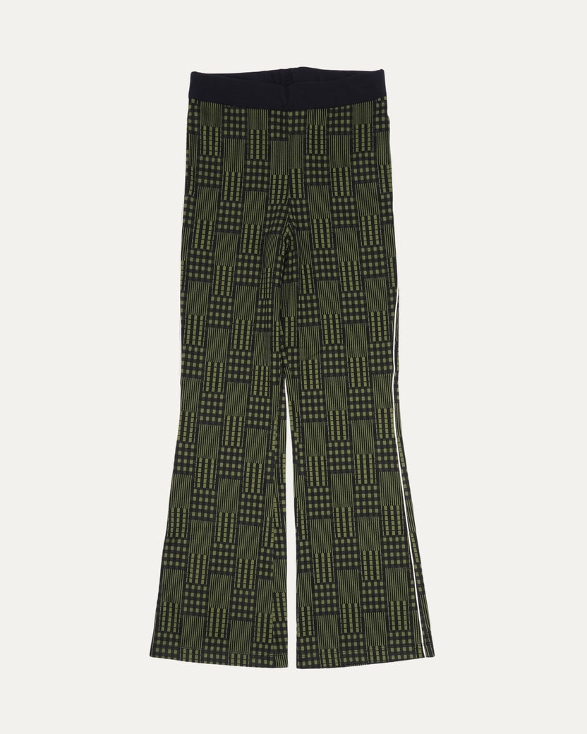 Plaid Flared Pants