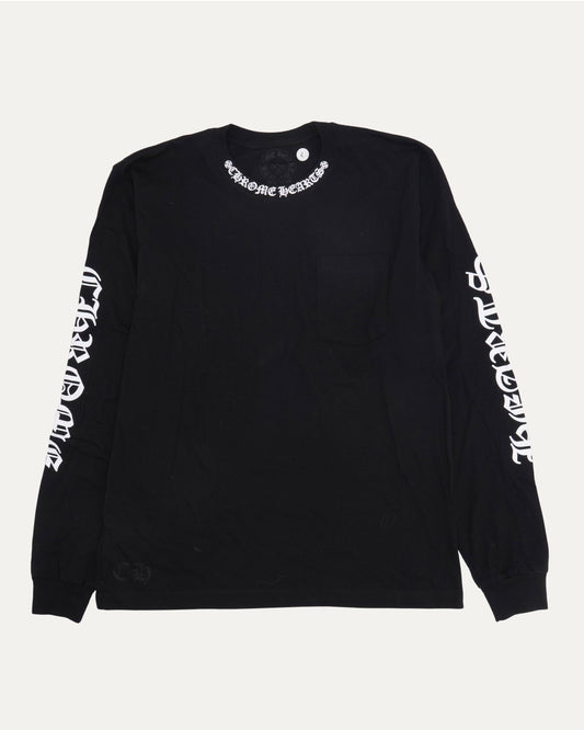 Neck Logo Long Sleeve T-Shirt