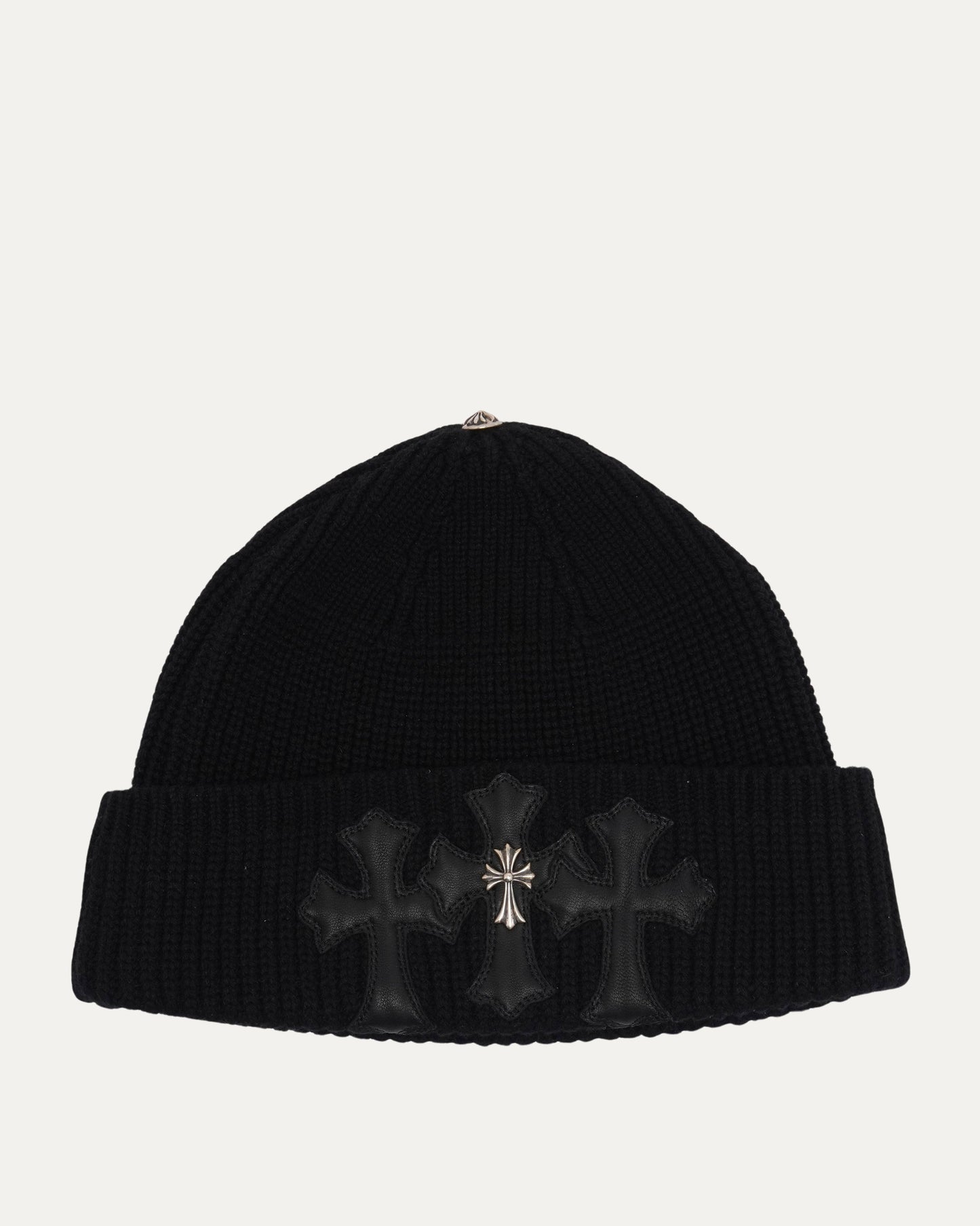 Cross Embellished Bait & Tackle Beanie