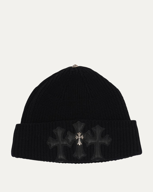 Cross Embellished Bait & Tackle Beanie
