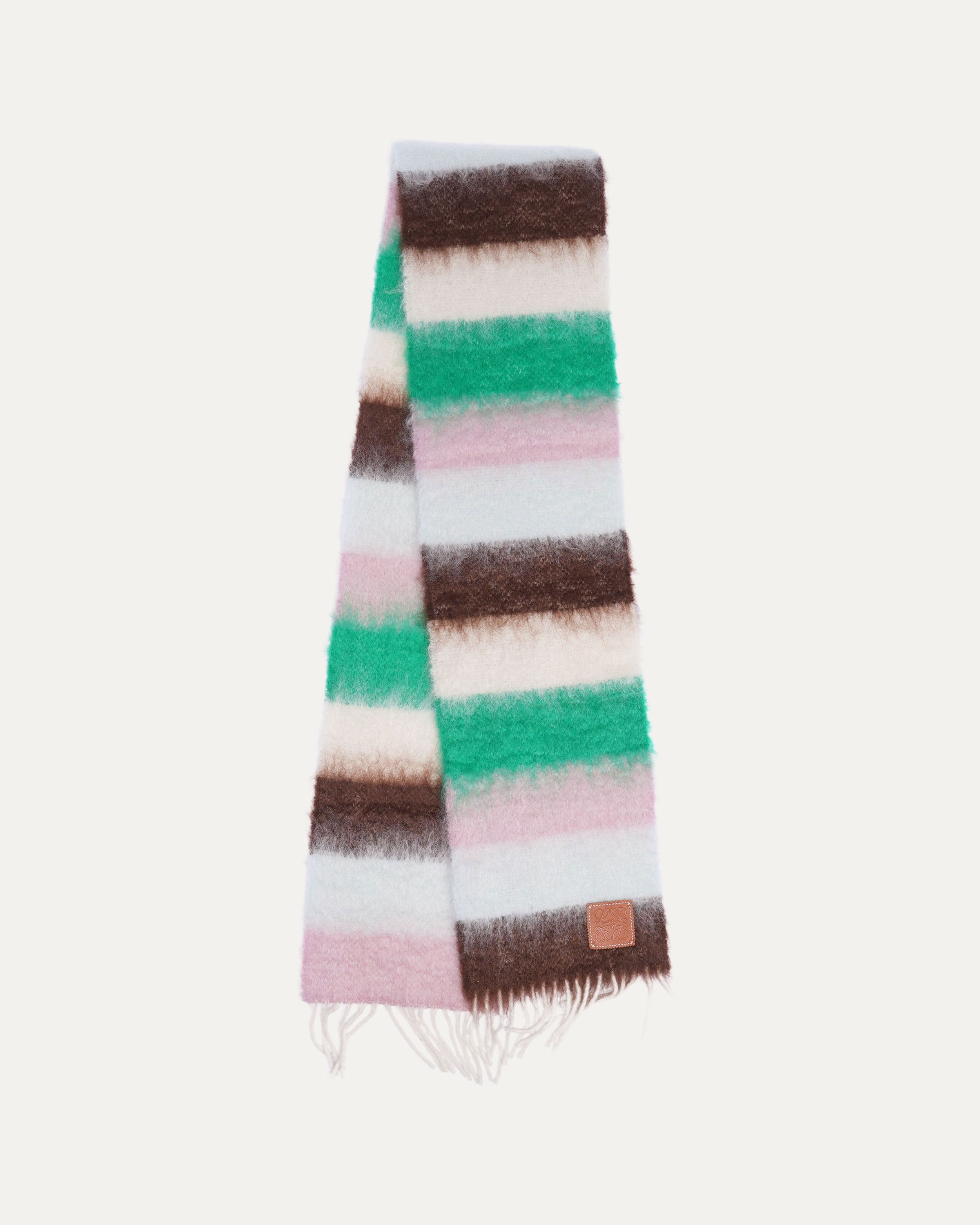 Mohair Striped Scarf