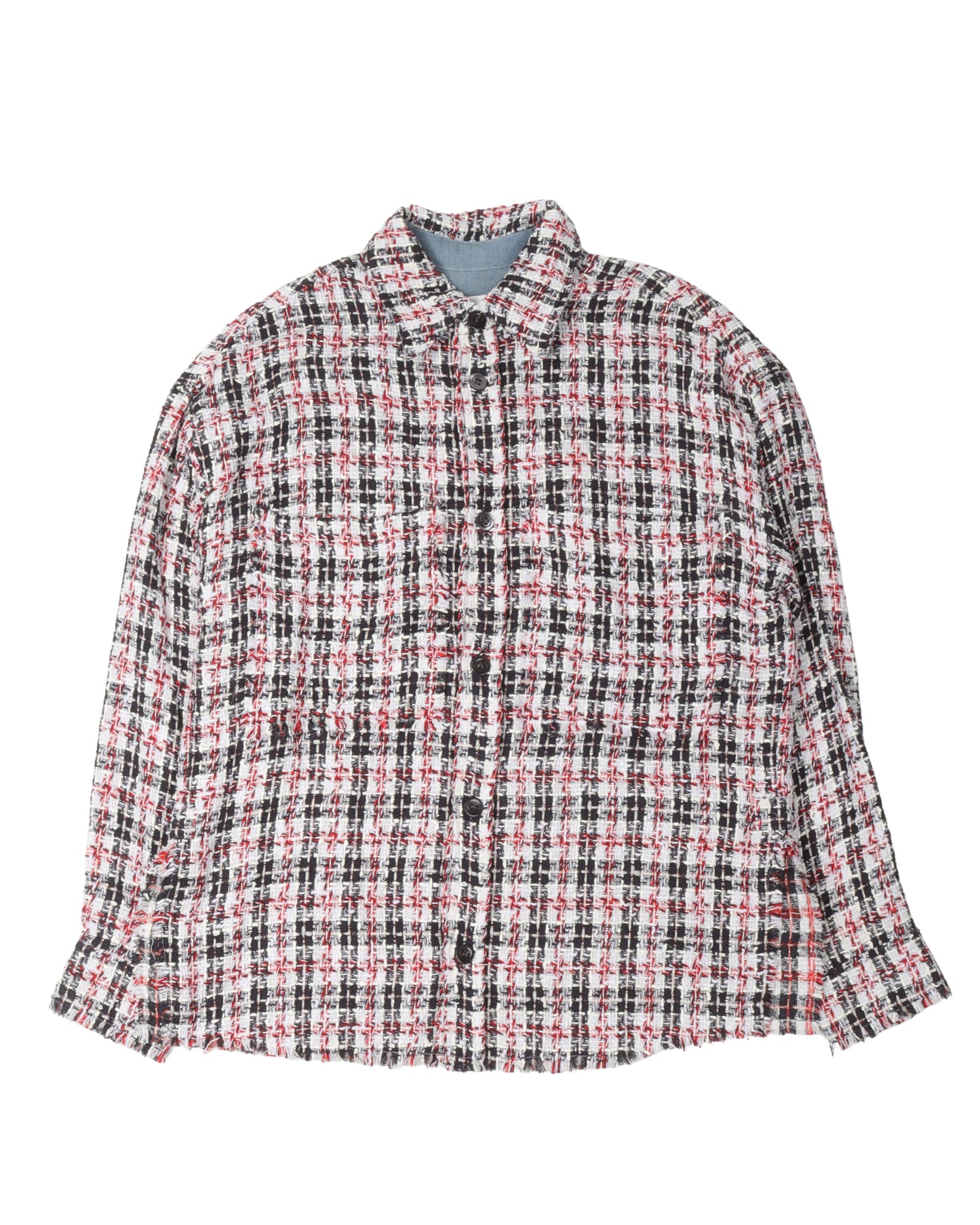 Plaid Bouclé Shirt