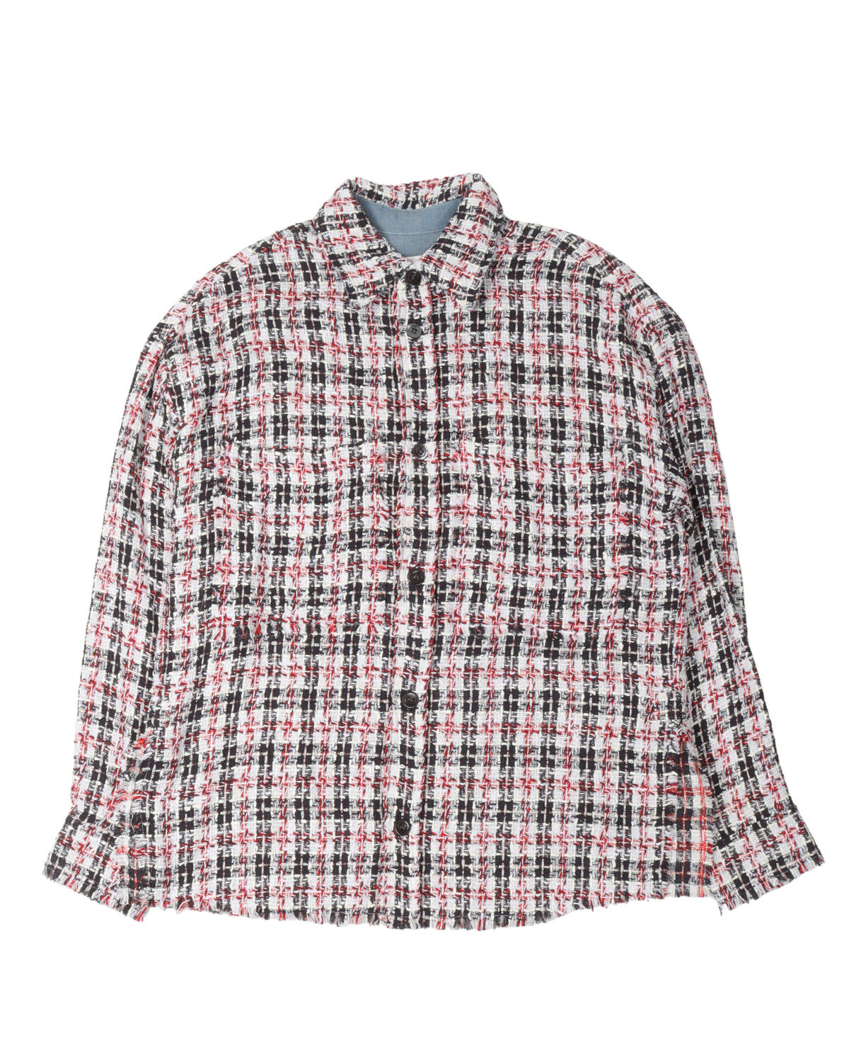 Plaid Bouclé Shirt