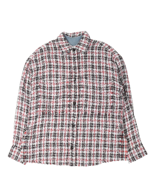 Plaid Bouclé Shirt