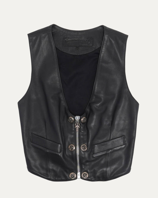 Vine Ball Leather Vest