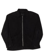 Suede Leather Zip Up Jacket