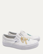 Matty Boy Hand-Painted 'Sex Machine' Vans Slip-On Sneakers