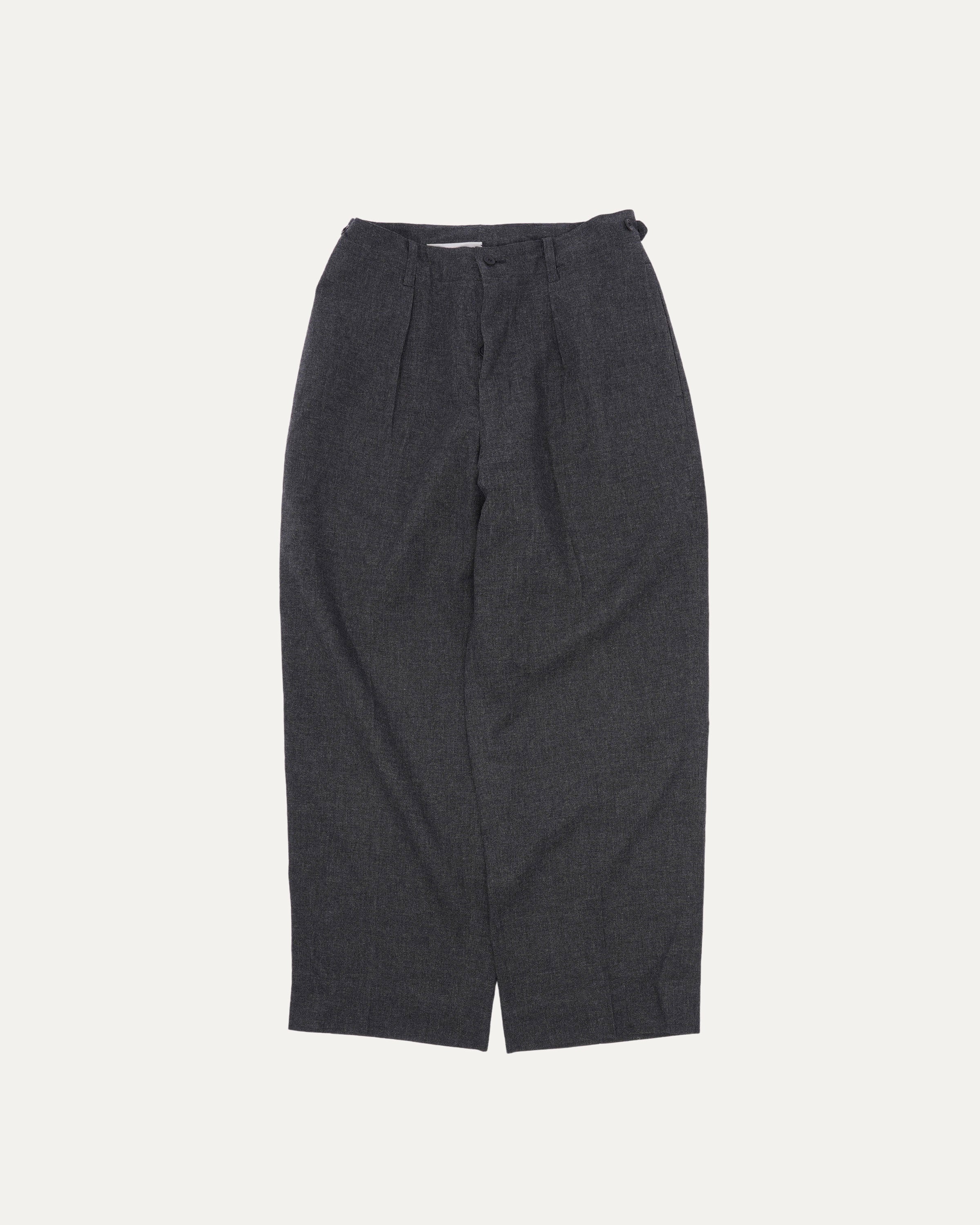 Single Pleated Wool Trouser