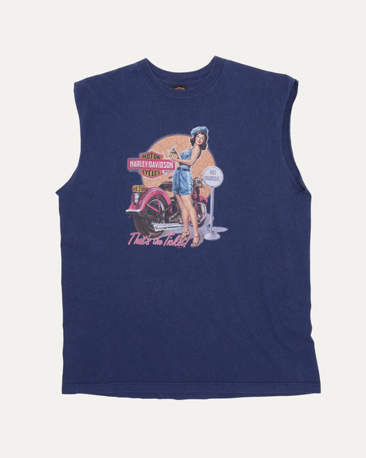 Harley Davidson Rice Lake, Wisconsin "That's the Ticket" Cut Off Tank Top