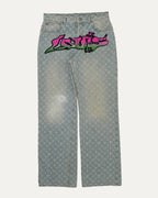Monogram Graffiti Jeans