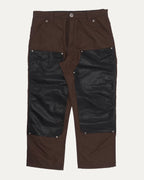 Nylon and Leather Double Knee Pants