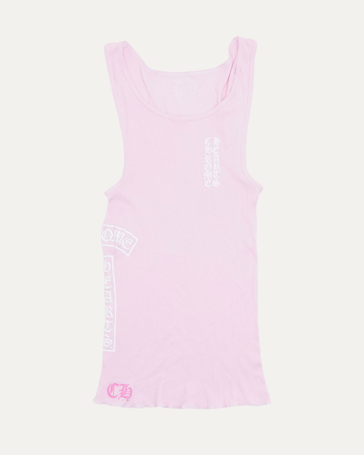 T-Bar Logo Ribbed Tank Top