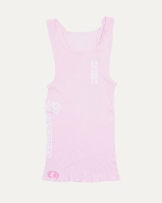 T-Bar Logo Ribbed Tank Top