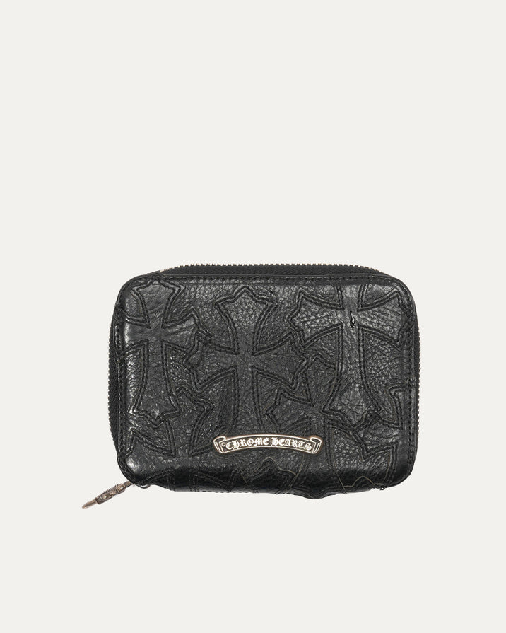 Cross Patch Zip Wallet Small