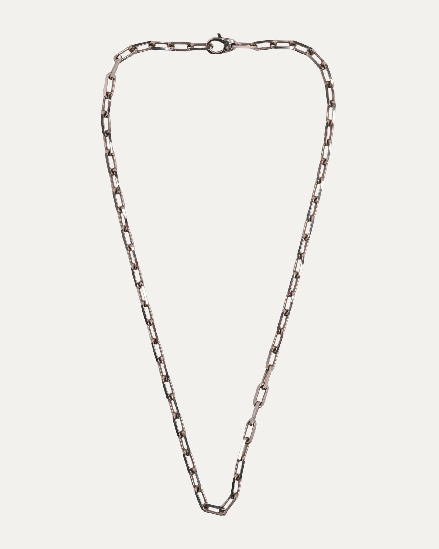 Medium White Gold Santos de Cartier Necklace