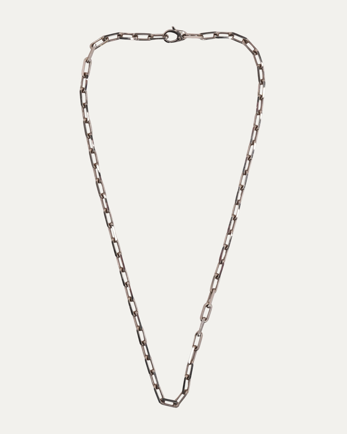 Medium White Gold Santos de Cartier Necklace