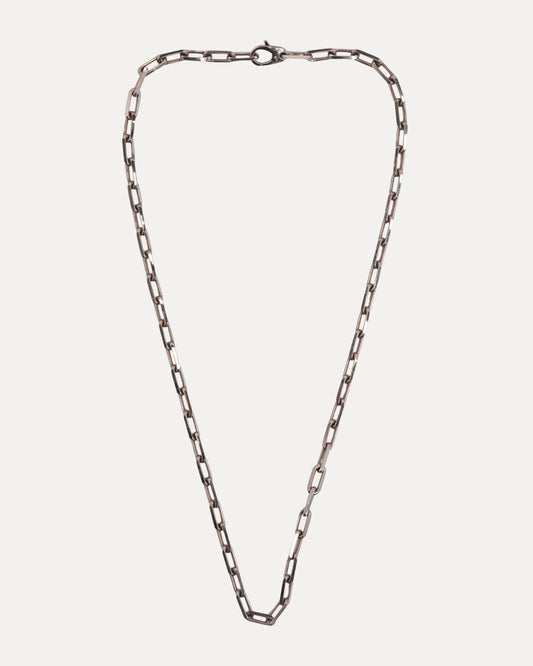 Medium White Gold Santos de Cartier Necklace
