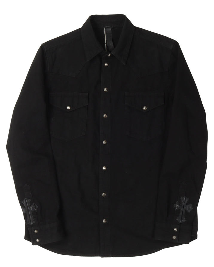 Cross Patch Canvas Shirt