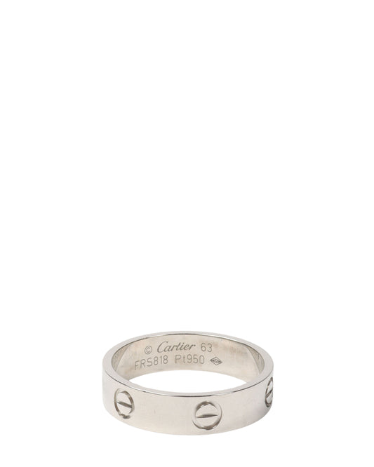 Platinum Love Ring