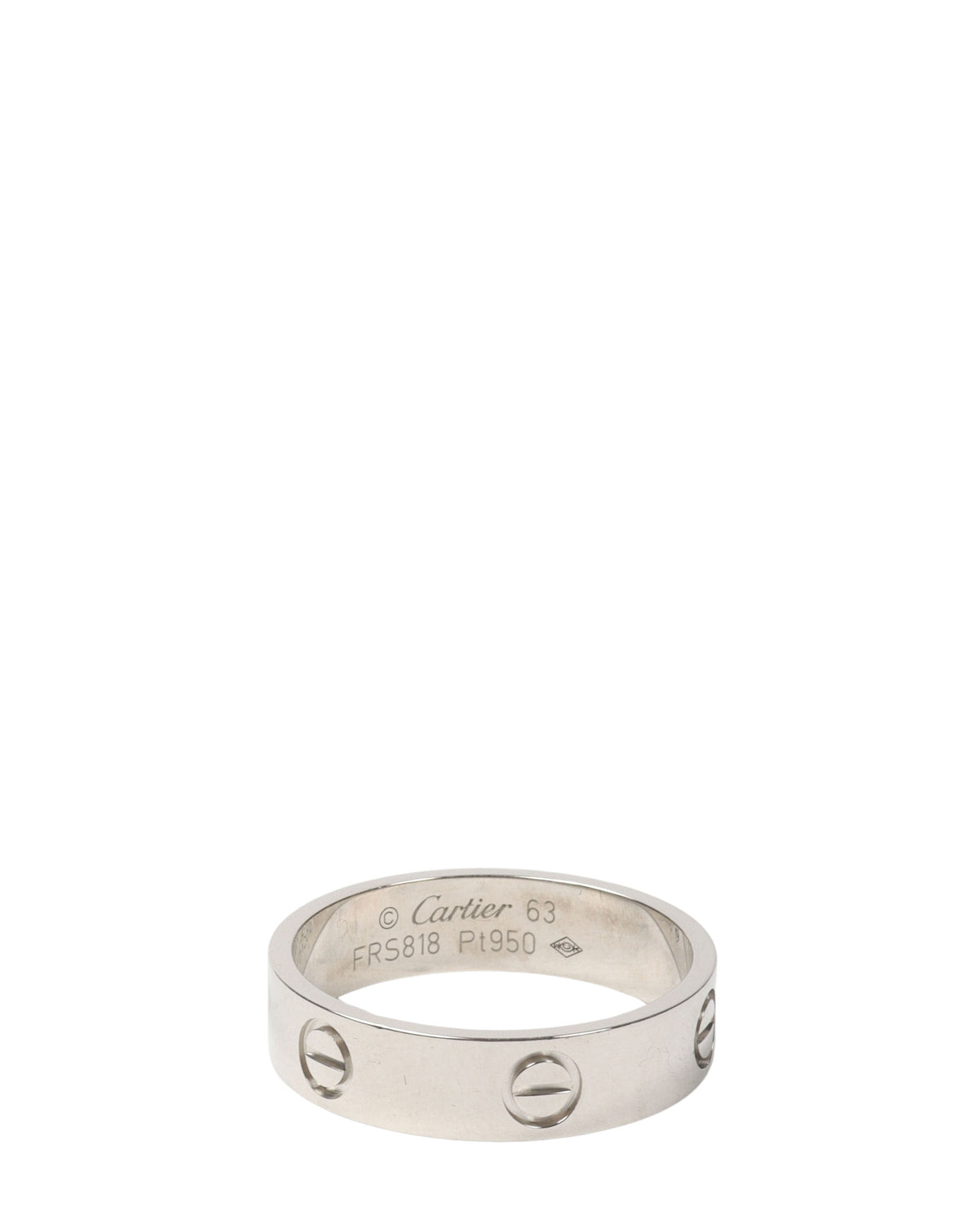 Platinum Love Ring