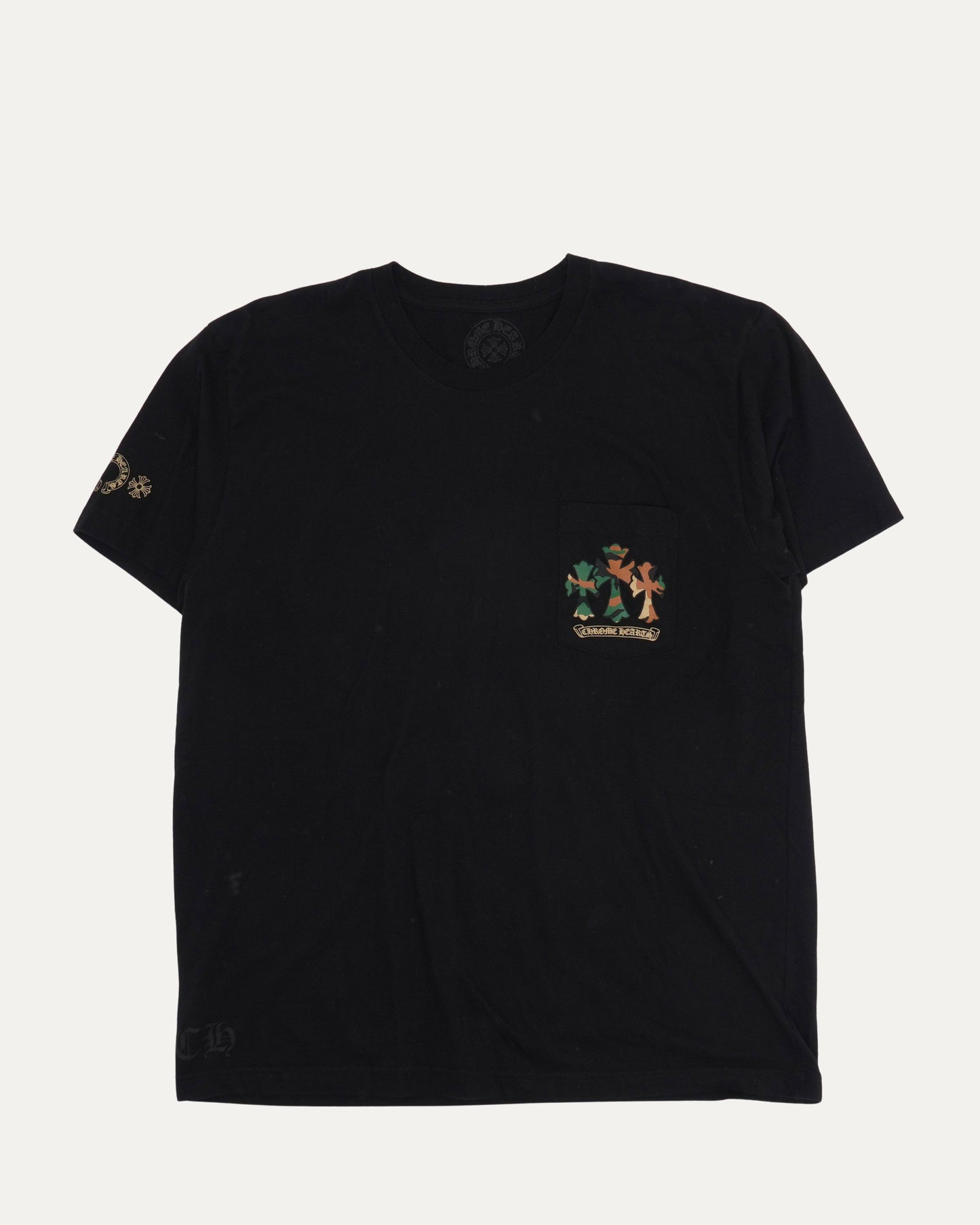 Camouflage Cemetery Cross Pocket T-Shirt