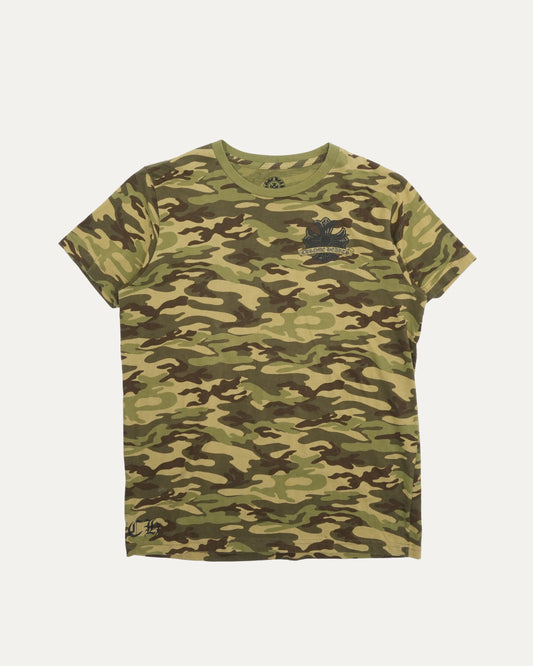 Vintage Camouflage Plus Cross Logo T-Shirt