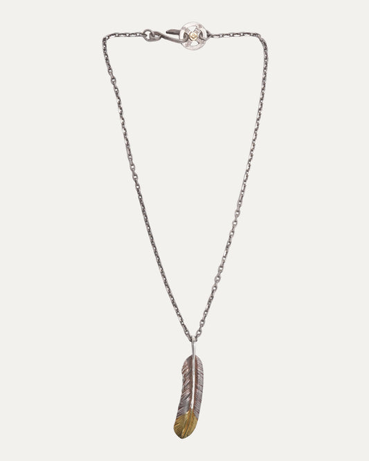 Feather Pendant Medicine Wheel Necklace