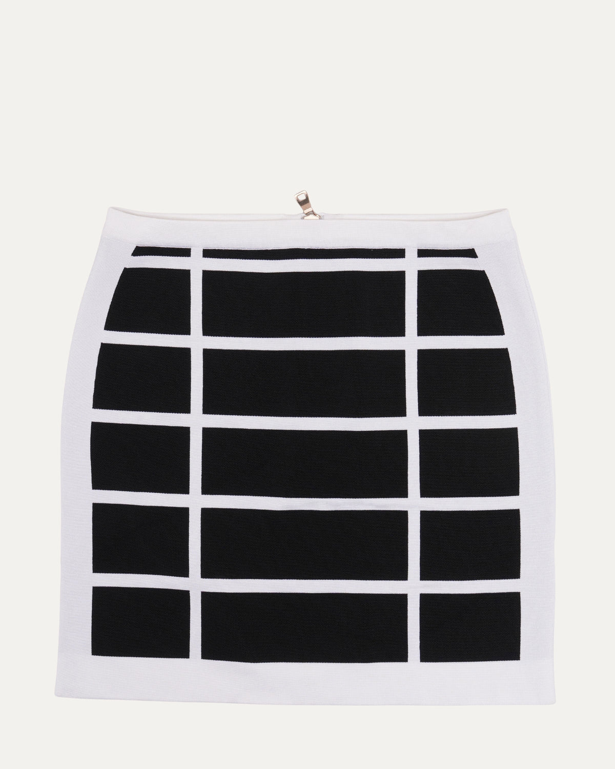 Paneled Knit Mini Skirt