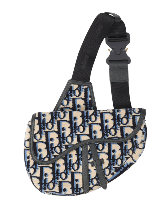 Knit Monogram Saddlebag