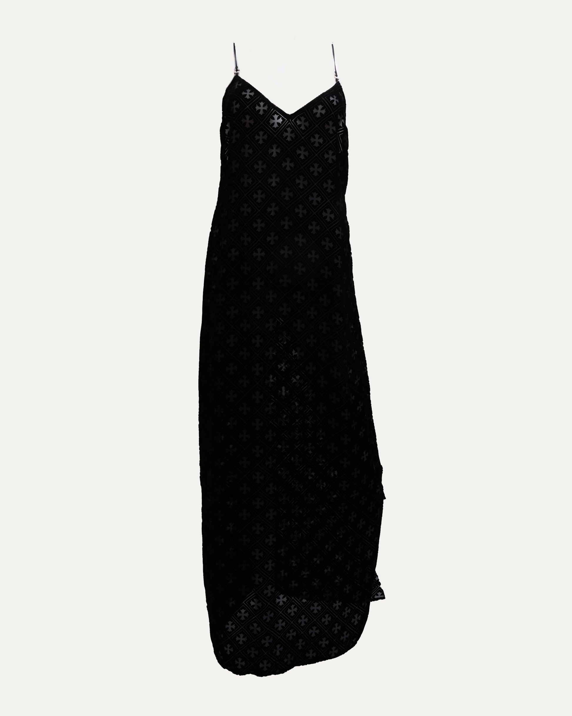 Chrome Hearts Velvet Burnout Hollow Cross Dress