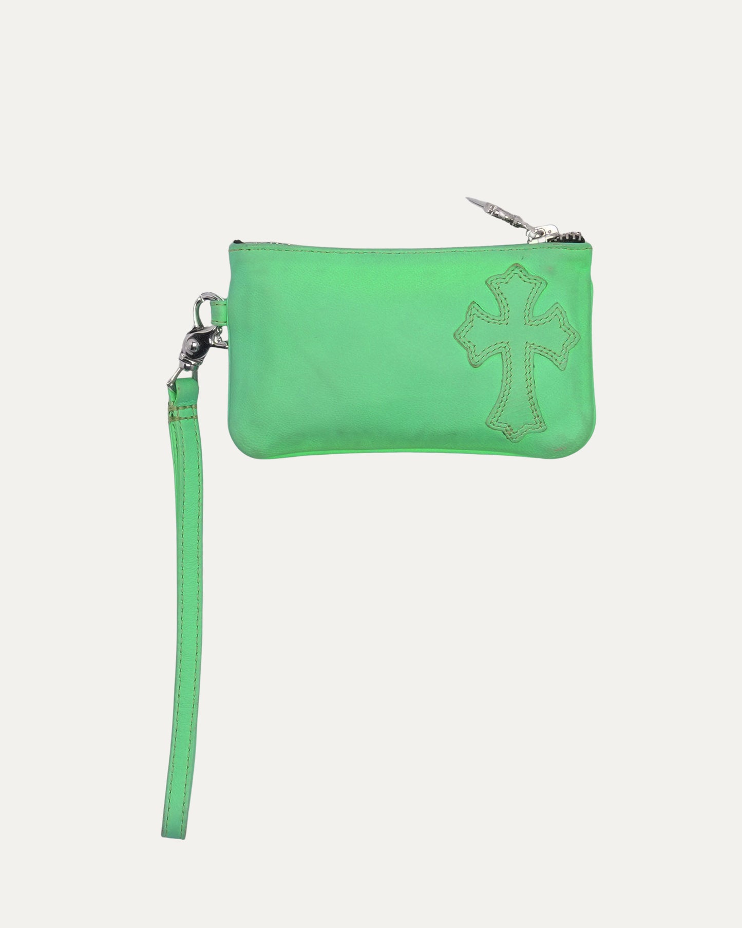 Cross Patch Lanyard Zip Wallet
