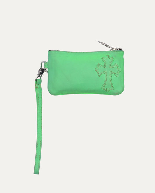 Cross Patch Lanyard Zip Wallet