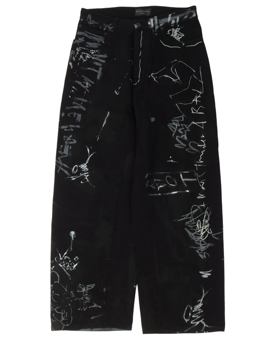 Graffiti Baggy Jeans