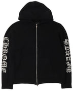 Cashmere Sleeve Logo Zip Up Hoodie