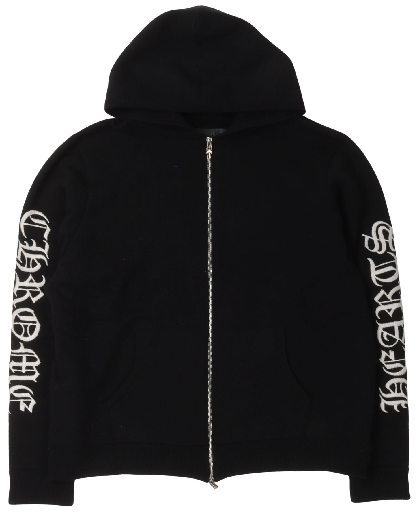 Cashmere Sleeve Logo Zip Up Hoodie