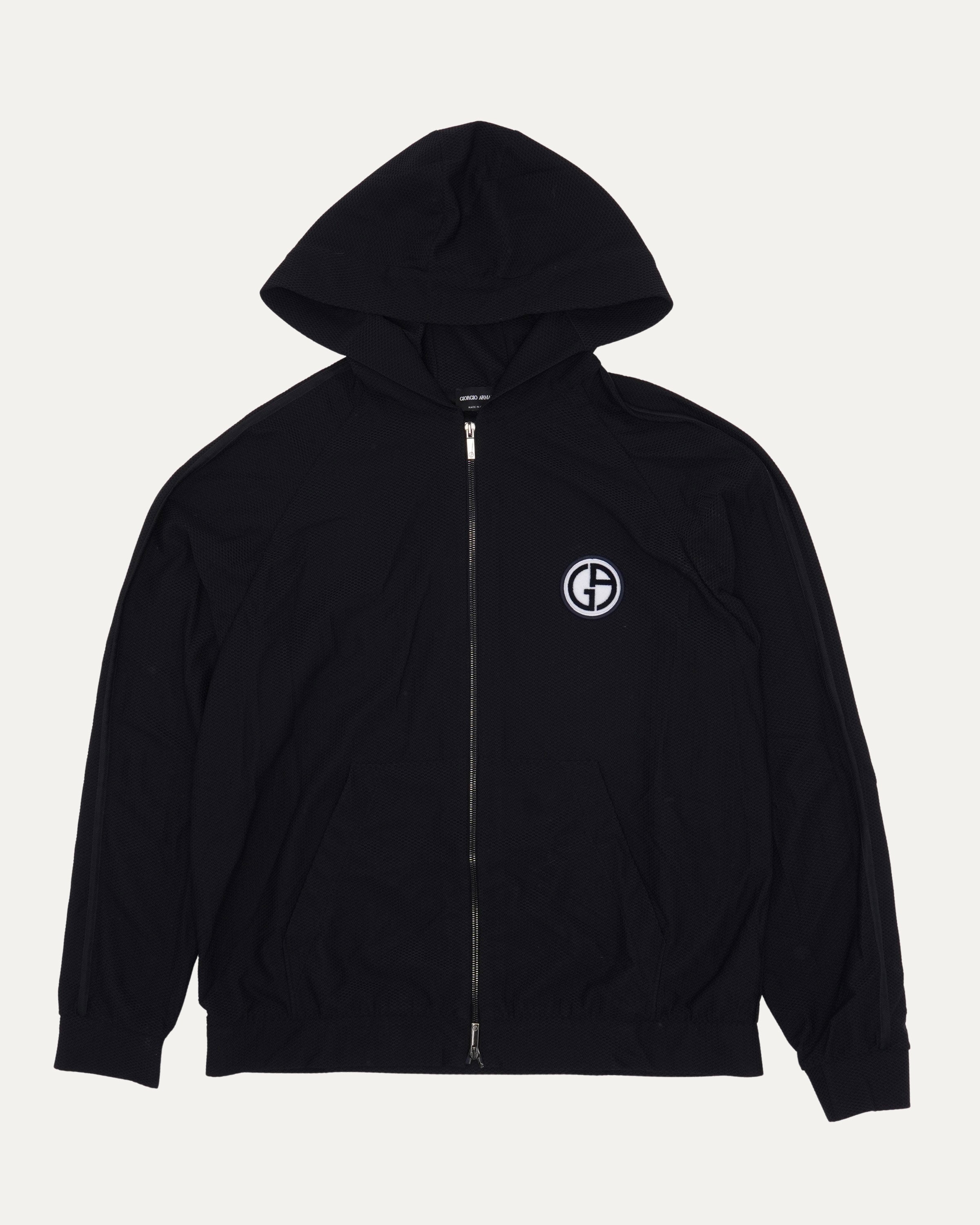 Giorgio Armani Mesh Zip Up Hoodie – Justin Reed