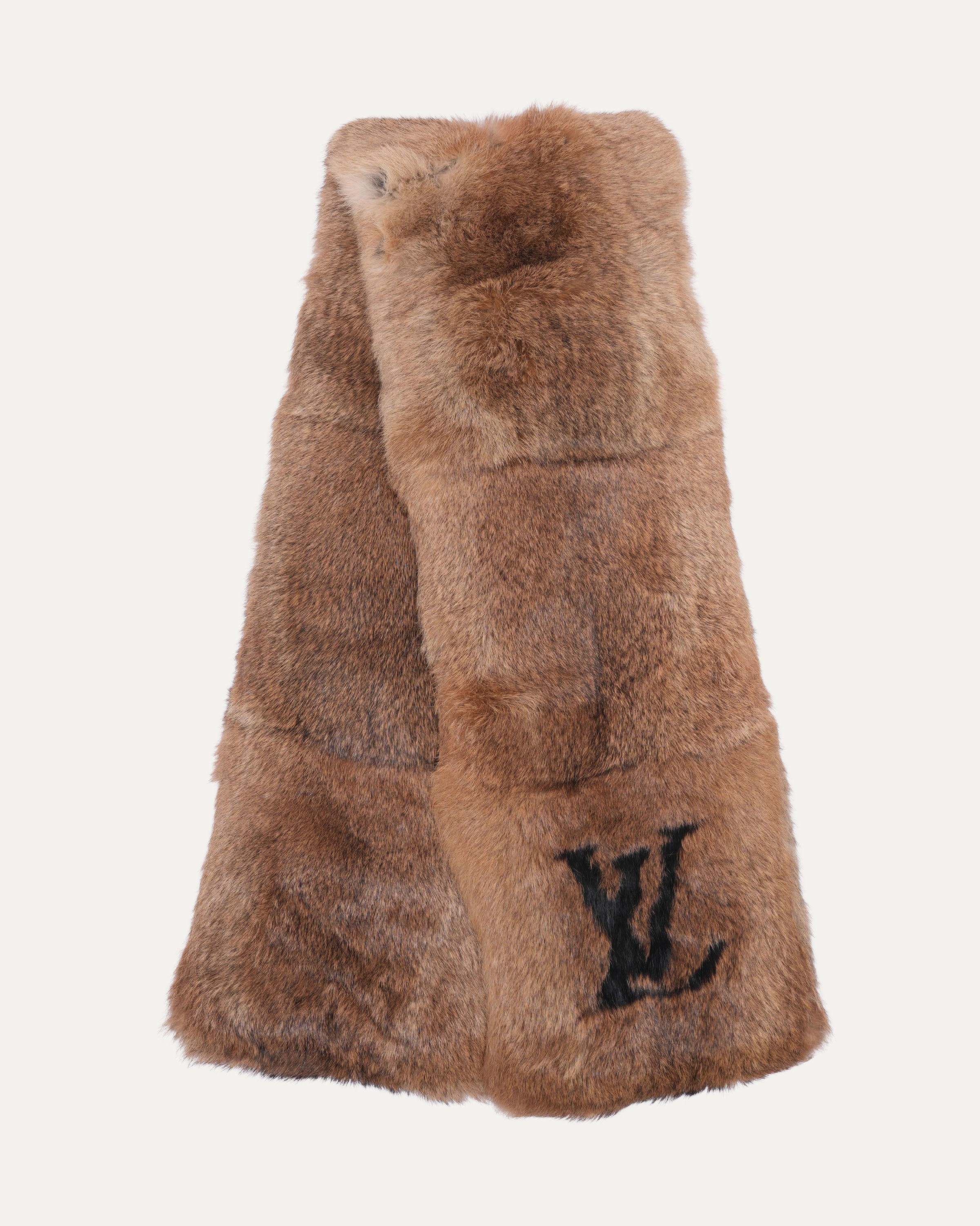 Louis Vuitton Rex en Lapin Rabbit Fur LV Stole