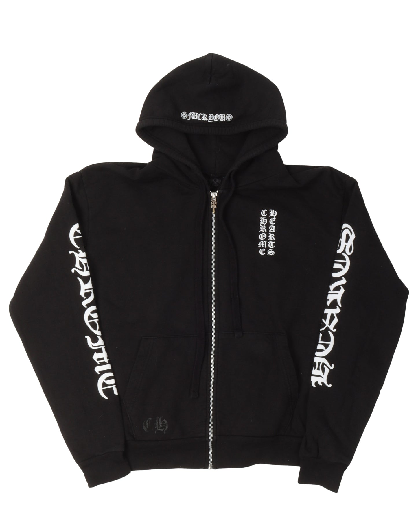 Zip Up Eye Test Logo Hoodie