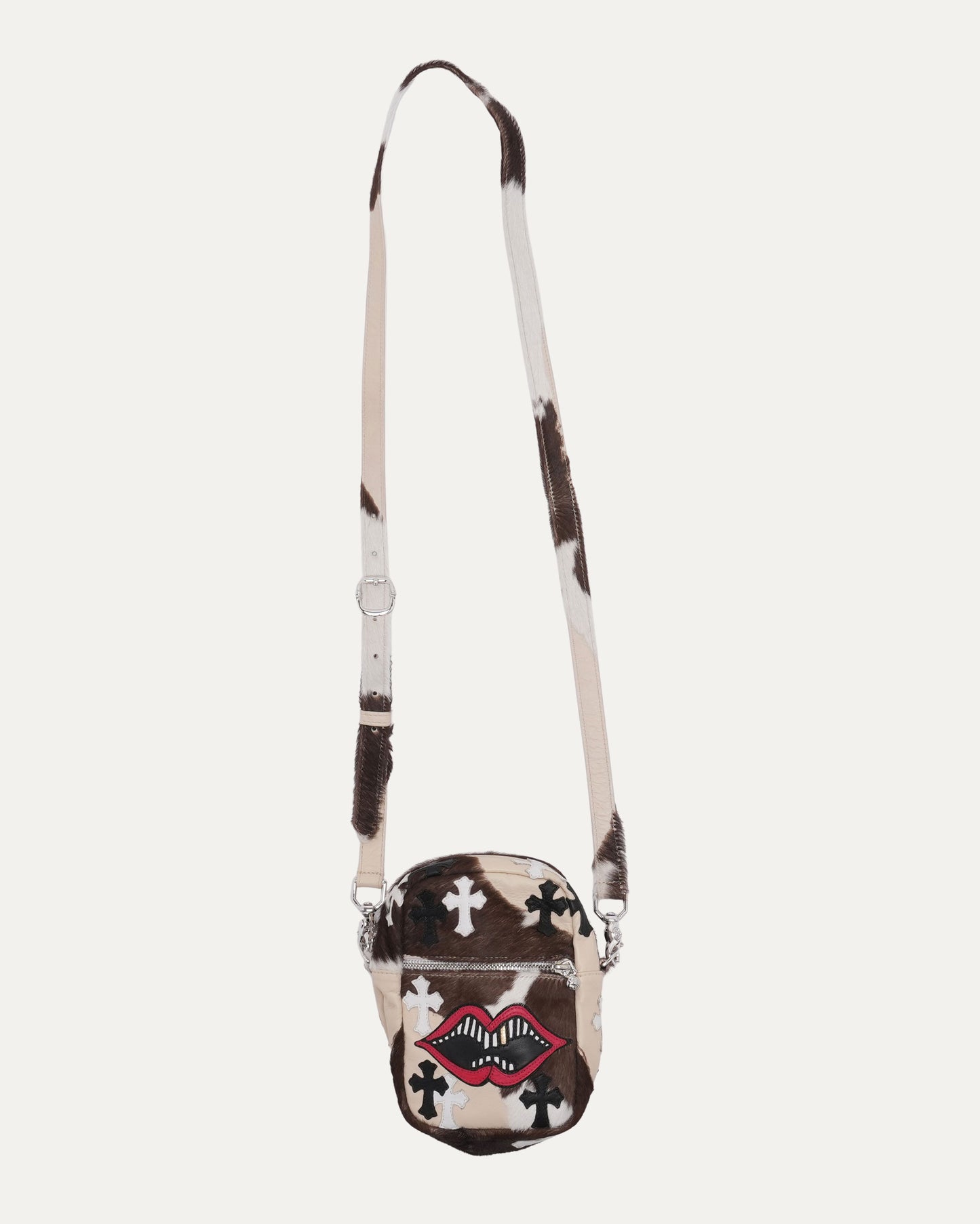Matty Boy Cross Patch Chomper Cow Hide Taka Bag