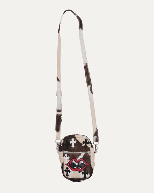 Matty Boy Cross Patch Chomper Cow Hide Taka Bag