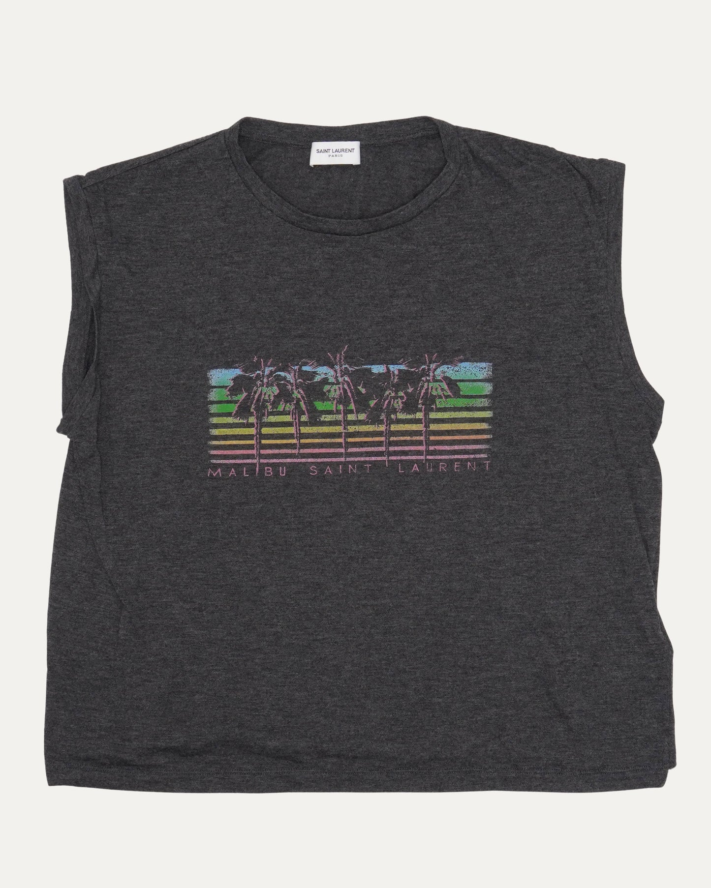 Palm Tree Logo Cropped Tank Top