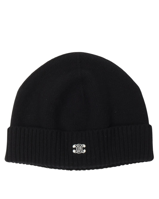 Embroidered Wool Beanie