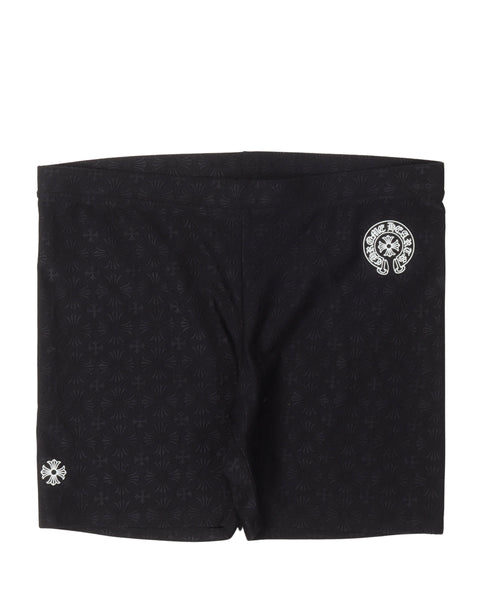 小物 YUJI CHROME HEARTS BARREL SHORT-S Chrome Hearts Triple Cross CH Logo Embroidered Shorts - SRM