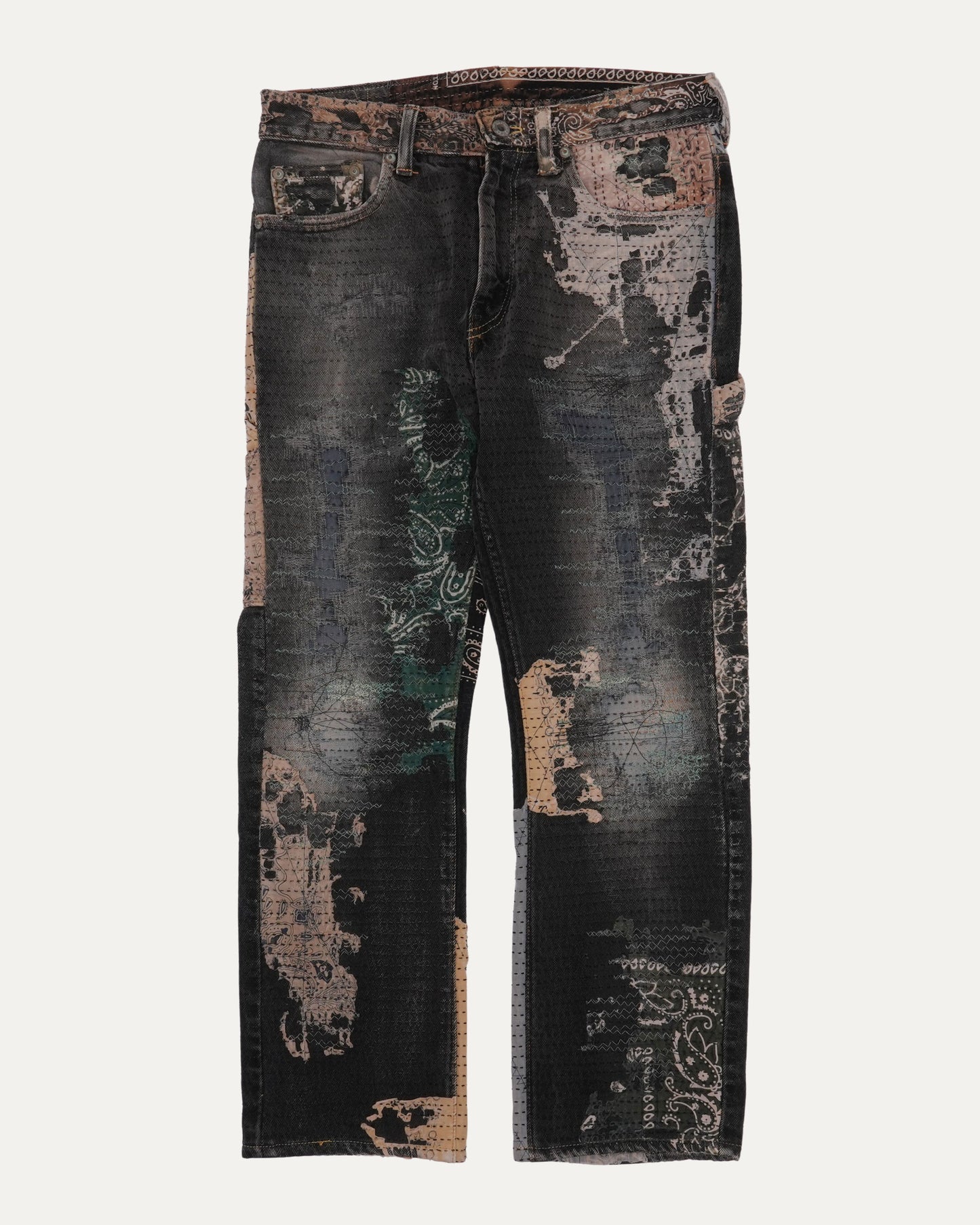 Boro Bandana Jeans