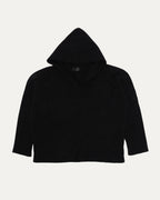 Pony Hair Cross Patch Hooded Sweater