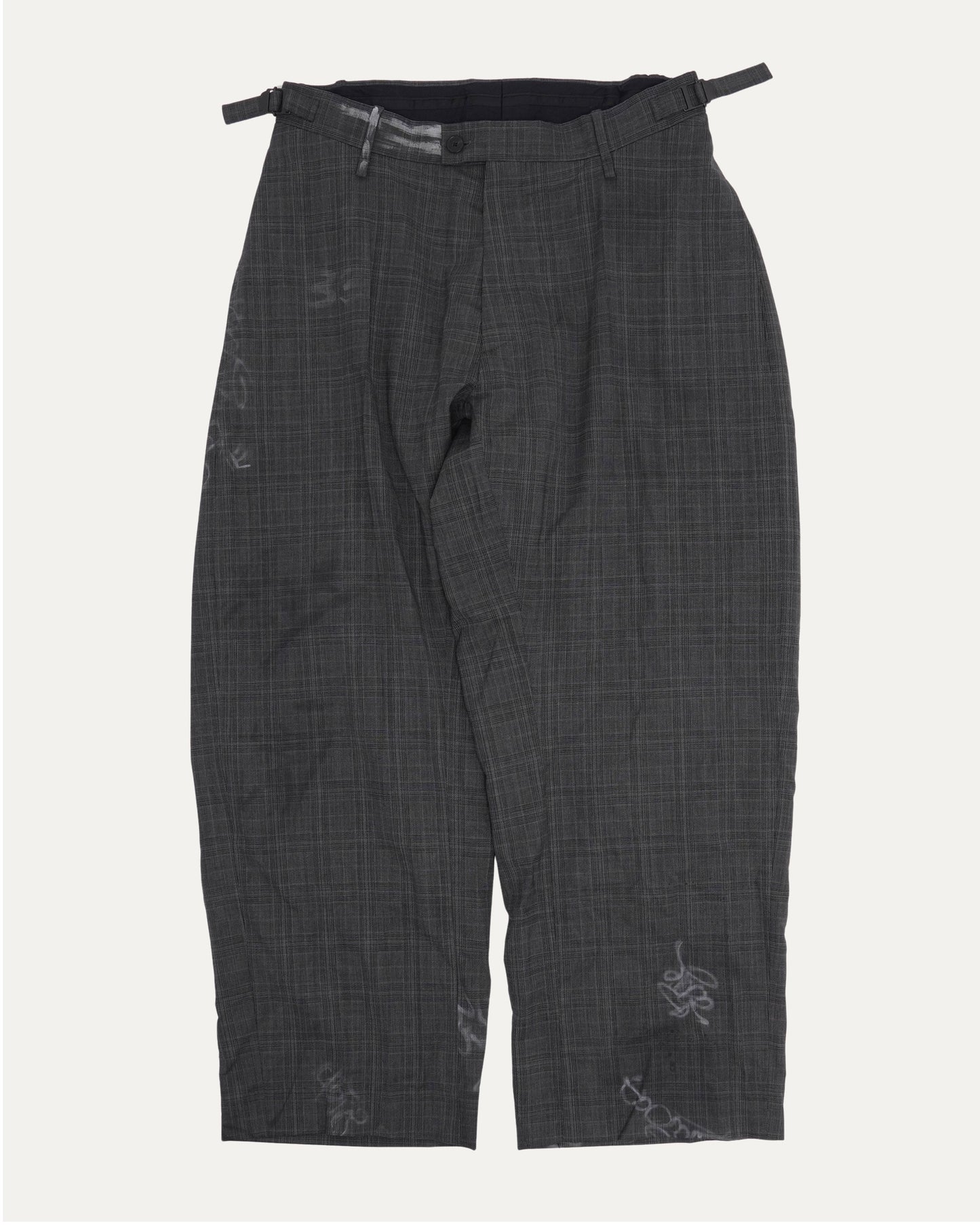 Mud Show Skater Graffiti Wool Trousers